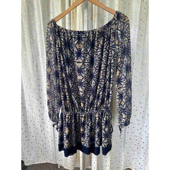 Jean Paul Gaultier Rare Y2K Vintage Sheer Mesh Abstract Drawstring Waist Dress S - Picture 6 of 8